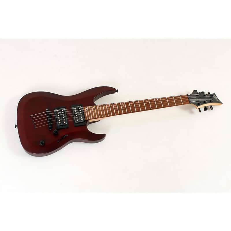 Mitchell MM100 Mini Double-Cutaway Short-Scale Electric Guitar - Regular Walnut Stain image 1