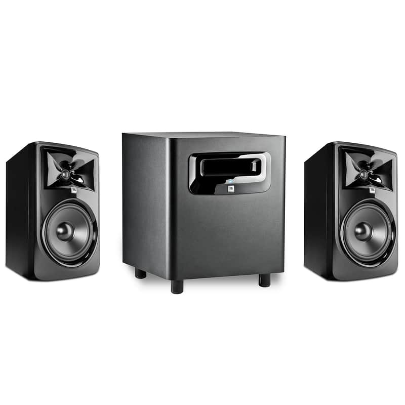 JBL 2.1 Studio Bundle With 308P MkII 8" Powered Studio Monitor Pair & LSR310S 10" Powered Studio Sub image 1
