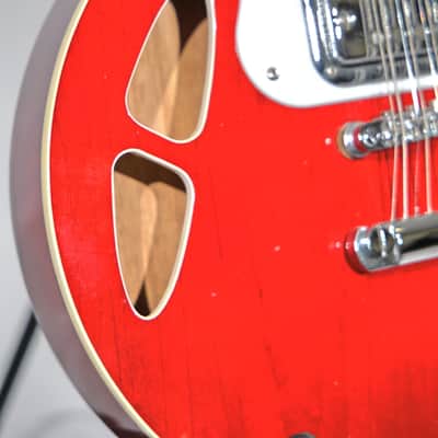 Maton Mastersound MS500/12 Cherry Red 12-String Electric Guitar image 8