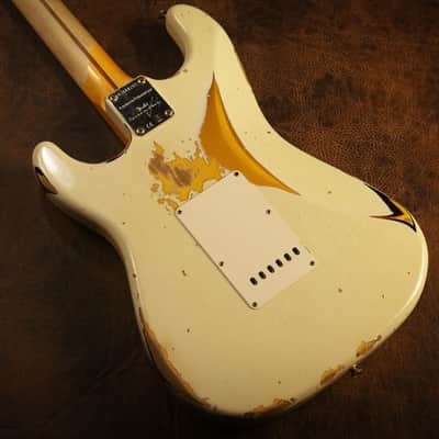 Fender Custom Shop 1956 Stratocaster Heavy Relic in Aged Indian Ivory over 2-tone Sunburst image 6