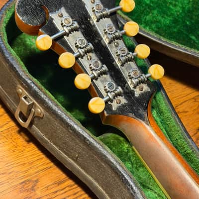 1918–1919 Gibson F-4 Mandolin – Vintage Oval Hole – All Original Parts & Case imagen 9