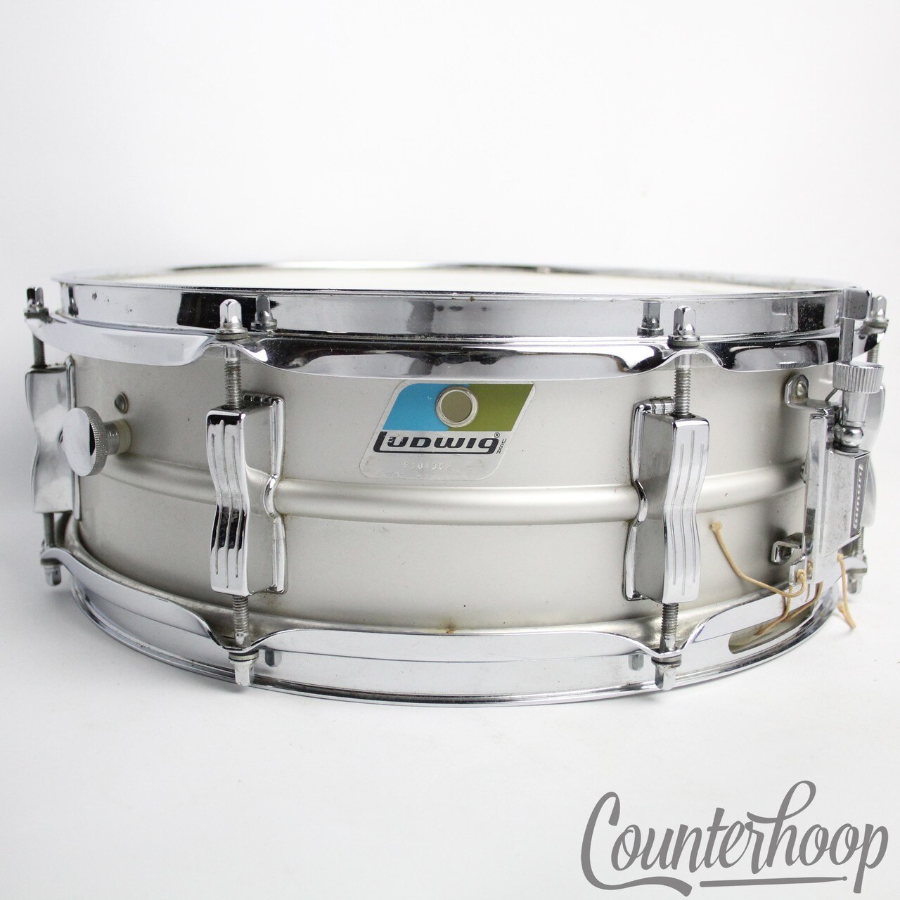 Ludwig 14x5"Acrolite Snare Drum Baked Aluminum Shell 8-Lug Chicago Vintage 1980 — main photograph