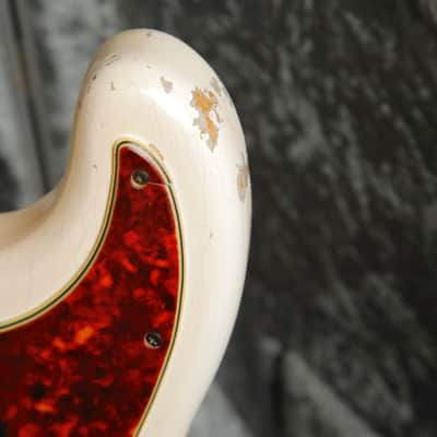 Fender 1963 Precision Bass Olympic White Vintage Pre-Owned image 10