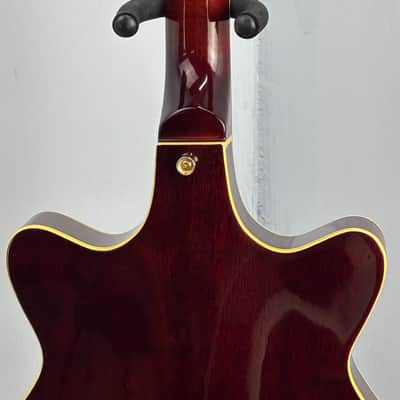 Jay Turser Hollow Body Electric Bass Guitar w/ Hardshell Case – Tobacco Sunburst image 15