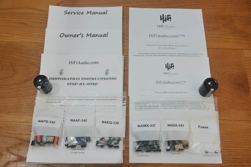 Onkyo TX-4500 restoration kit filter capacitor repair rebuild fix image 1