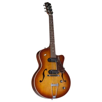 Godin 5th Avenue CW Kingpin II Cognac Burst - Semi Acoustic Guitar image 1