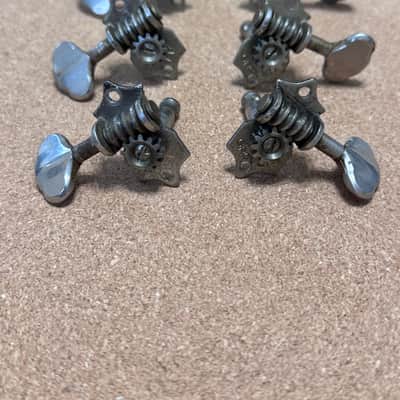 Grover Sta-Tite 3x3 Tuners w/ Bushings and Screws 50’s/60’s  - Nickel image 1