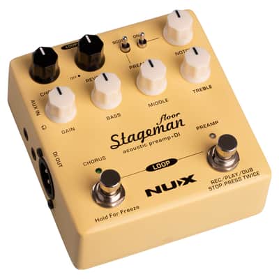 NuX Stageman Floor Acoustic Pre-Amp Pedal w/ 60-Second Looper image 3