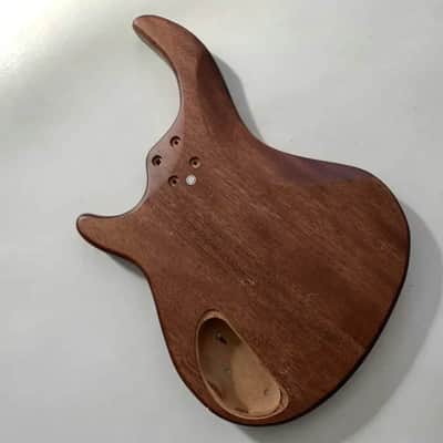 Custom Okoume Wood Bass Guitar Body DIY Project image 2