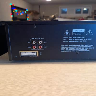 Retro Vintage AKAI HX-A351W Double Cassette Deck High Speed Dubbing Tested Works image 9