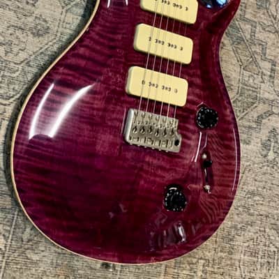 PRS Custom 22 Soapbar 1999 - Translucent purple flame image 3