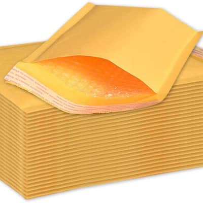 BM Paper 1000Pcs Yellow Poly Bubble Mailers 6x10 Inch Padded Envelopes Bulk #0 Bubble Lined Wrap Polymailer Bags for Shipping Packaging Mailing Self Seal image 1