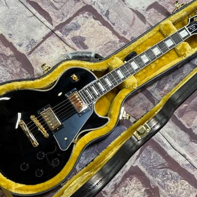 Epiphone IGC Inspired by Gibson Les Paul Custom Ebony New Unplayed Auth Dlr 8lb10oz #705 image 7