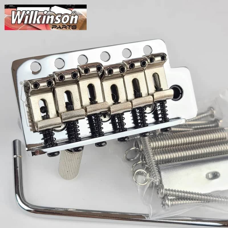 Wilkinson Chrome Vintage Guitar Strat Style Bridge Tremolo System image 1