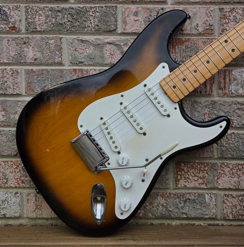 Vintage 1992 Fender Stratocaster American Vintage '57 (1957) Reissue Electric Guitar w/ Original Tweed Case, Paperwork! image 1