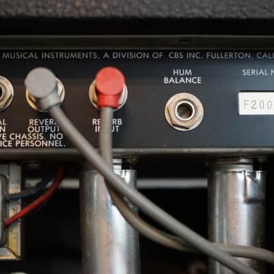 1982–1984 Fender Super Champ 18W Tube Combo Amp - Original Blue Label Speaker & Footswitch image 6