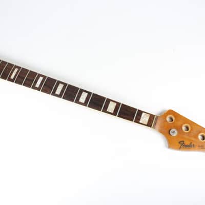 1966 Vintage Fender Jazz Bass Neck Rosewood Fretboard All Original 1960's Guitar image 1