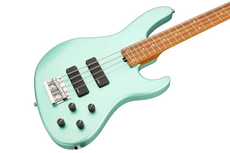 Sadowsky MetroExpress 24-Fret Modern Bass, Roasted Maple Fingerboard, 4-String - Solid Sage Green Metallic High Polish image 1