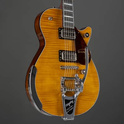 Gretsch G6134TFM-NH Nigel Hendroff Signature Penguin Amber Flame - Custom Electric Guitar image 4