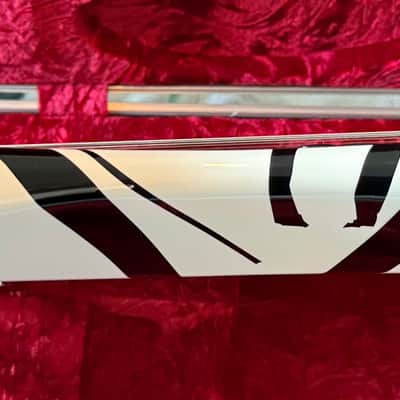 EVH Eddie Van Halen Black/White Striped Series Guitar Seymour Duncan 78 Pickup image 9