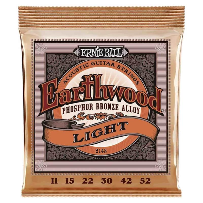 Ernie Ball Earthwood Phosphor Bronze Light Acoustic Strings 11-52 image 1