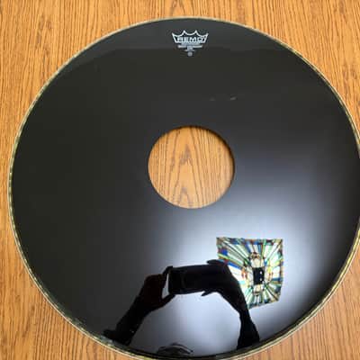(4) 24” Remo Bass Drum Heads PS3 Black Dot Ebony Ambassador image 8