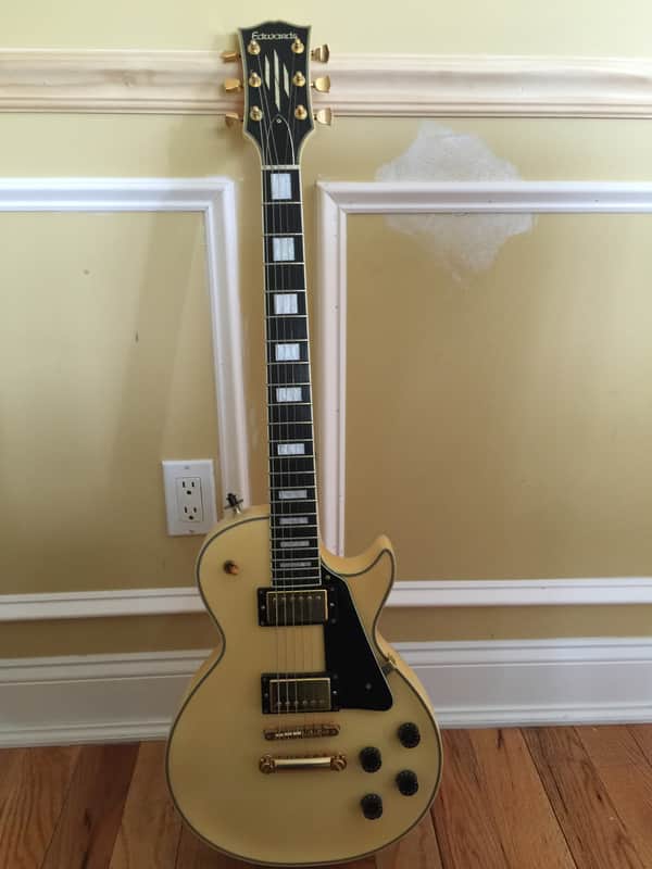 Edwards ESP Vintage Les Paul Randy Rhoads Cream Les Paul 2008 Cream White image 1