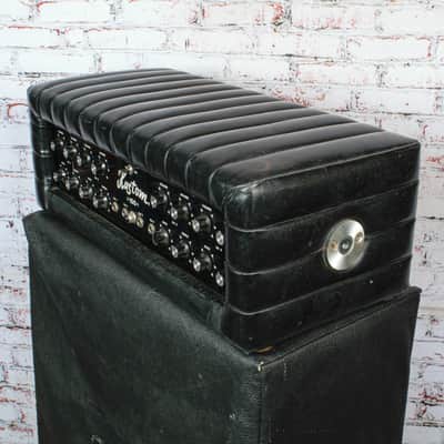 Kustom - K100B - 50 Watt Solid State Bass Amp Head w/2x15 Cab - w/Cab Cover - x1862 - USED image 10