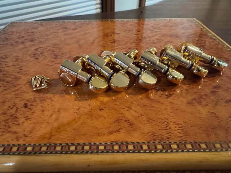Grover 205C6 Mini Rotomatic 6-in-Line Tuning Machines 2010s - Gold image 1