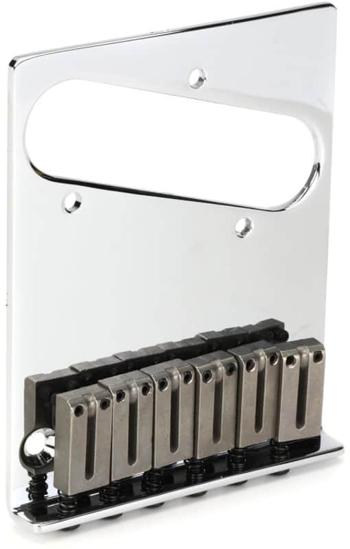 Fender 6-Saddle American Series Telecaster Bridge Assembly - Chrome image 1
