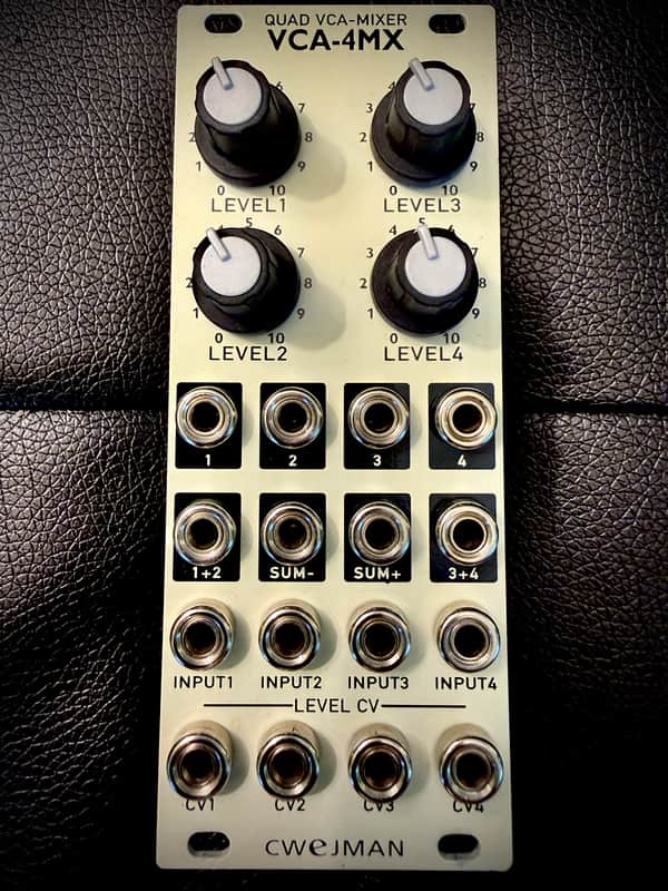 Cwejman VCA-4MX Quad VCA-Mixer - Eggshell - Made in Sweden 🇸🇪 image 1
