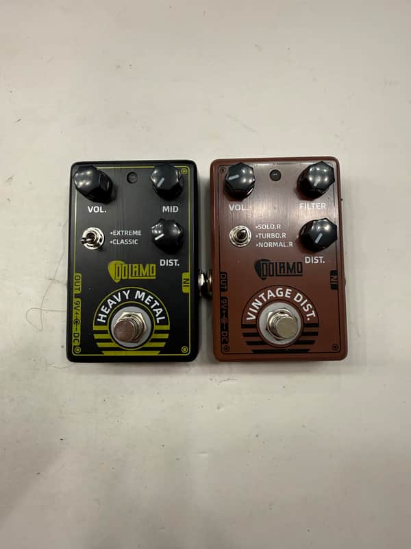 Dolamo D-11 Vintage Dist + D-17 Heavy Metal Distortion Guitar Effect Pedal Lot image 1