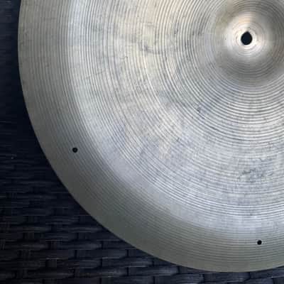 Vintage 1970s Zildjian Avedis 18” Swish Cymbal w/ Rivet Holes image 10