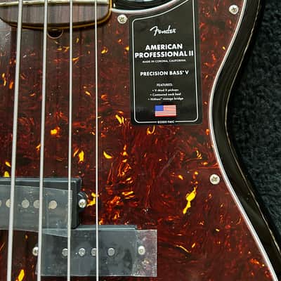 Fender American Professional II Precision Bass V  Rosewood Sunburst #US23016606 9 lbs 1.5 oz image 7