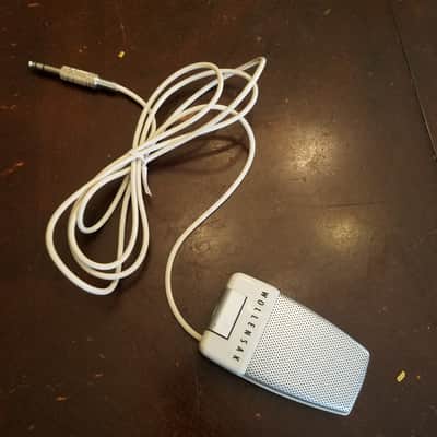 Wollensak Shure B-162-4 Harp Mic Hi-Z 1956 Chrome / White Space Age image 2