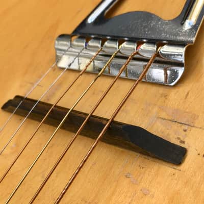 Vintage Chris "Adjustomatic" Parlor Guitar, Natural, 1945 image 7