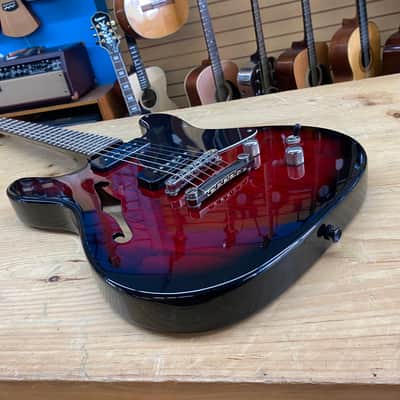Fender TC-90 Double Cutaway Thinline Seymour Duncan P90- Trans Red Burst image 3