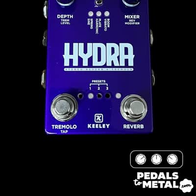 Keeley Hydra Stereo Reverb & Tremolo 2020 - Present - Custom Special ‘2K24 Purple’ Colorway image 2