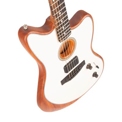 2021 Fender American Acoustasonic Jazzmaster, Arctic White, US216XXXX image 10
