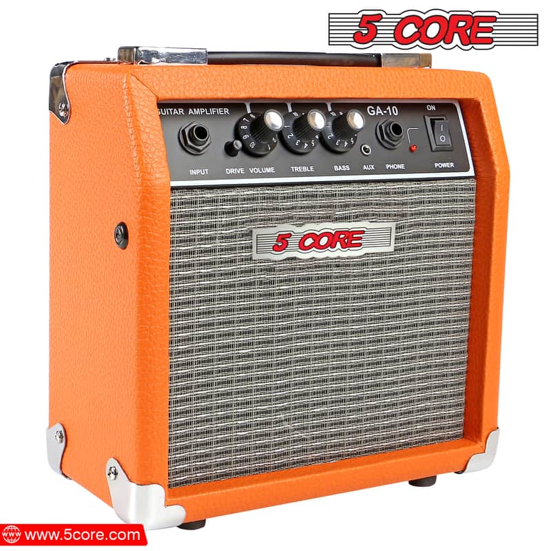 5 Core Guitar AMP 10W 1x5" Electric Guitar Amplifier Classical Practice Bass Acoustic Guitar Combo GA 10 ORG image 1