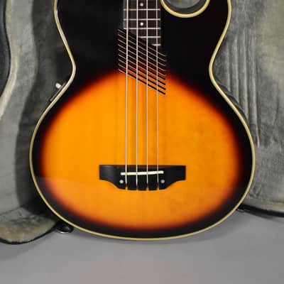 Washburn AB-20 Acoustic-Electric Hollowbody Bass Sunburst w/HSC image 2