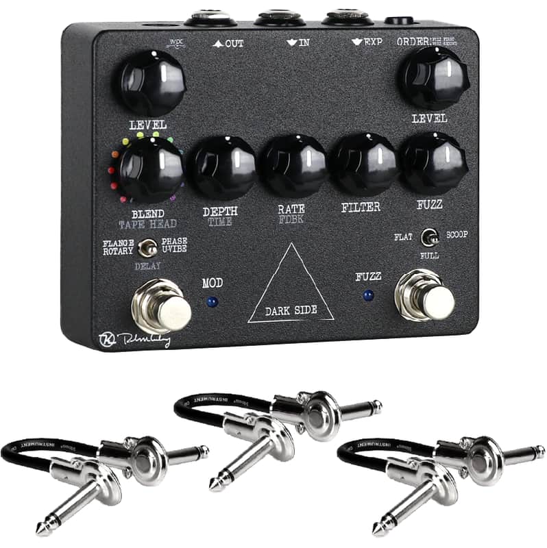 Keeley Dark Side Workstation Multi-effects Pedal, 3 Patch Cable - Bundle - New image 1