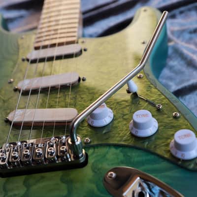 GB Liuteria Traditional Strato VegaTrem - strat style – Tamo Green image 15
