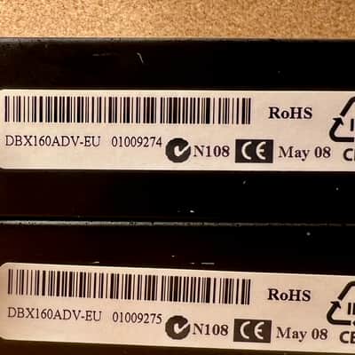 dbx 160A Compressor / Limiter Pair – RARE CONSECUTIVE Serials – Serviced – Warranty image 5