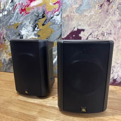 Acoustic Research AR EDGE Bookshelf Black Speakers with Stand Mounts Audiophile image 2