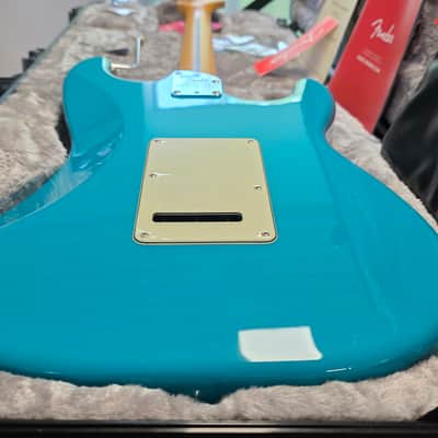 Fender American Professional II Stratocaster LEFT HAND BRAND NEW 75TH ANNIVERSARY 2021 Model Miami Blue Rosewood USA LH Lefty Handed Electric Guitar image 14