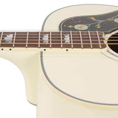 Used Gibson SJ-200 Standard Acoustic-Electric - Classic White image 9