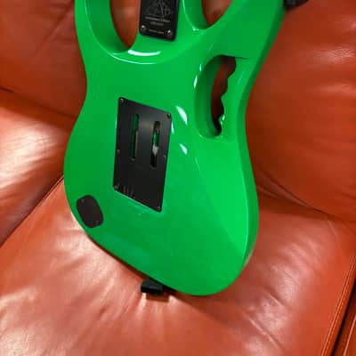 2017 Ibanez JEM777-LG Steve Vai 30th Anniversary Limited Edition with Pink Pickups Loch Ness Green image 14