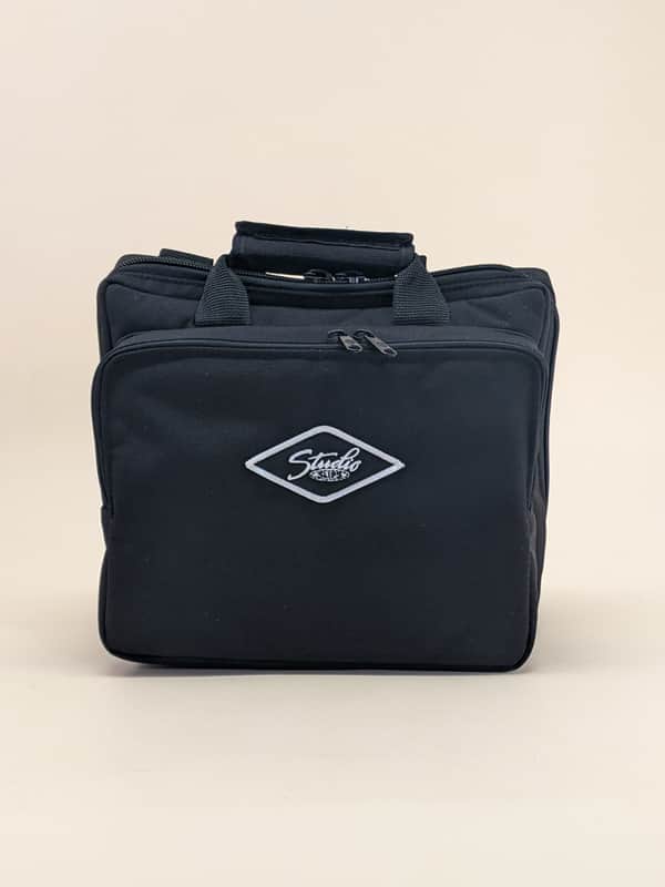 Fractal Audio FM3 Premium Gig Bag #13072 Padded Pedal Pocket, Leather Bottom, Double Padded, Black image 1