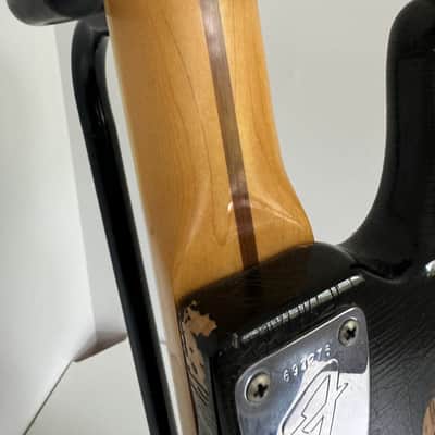 Fender Jazz Bass 3-Bolt with Maple Fretboard 1976 - Black image 15